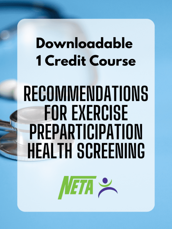 Recommendations for Exercise Preparticipation Health Screening