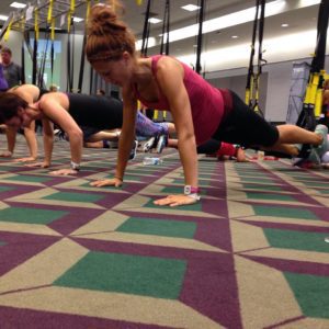 fitness instructor female plank