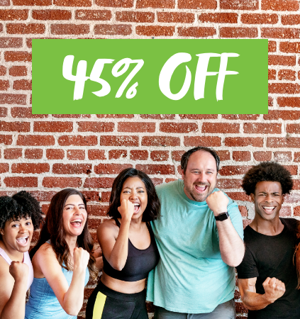 45% off personal trainer and group exercise certifications