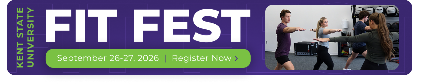 Register for Fit Fest at Kent State University, September 26-27, 2026